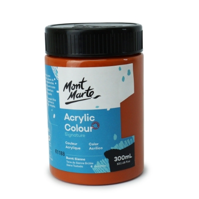 Picture of Mont Marte Signature Acrylic Paint 300ml Pot - Burnt Sienna