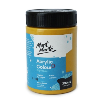 Picture of Mont Marte Signature Acrylic Paint 300ml Pot - Yellow Ochre