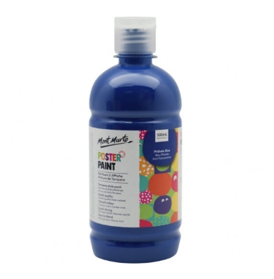 Picture of Mont Marte Poster Paint 500ml - Phthalo Blue