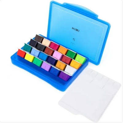 Picture of HIMI Gouache Paint 30 ml cups x 24 colours - Blue case