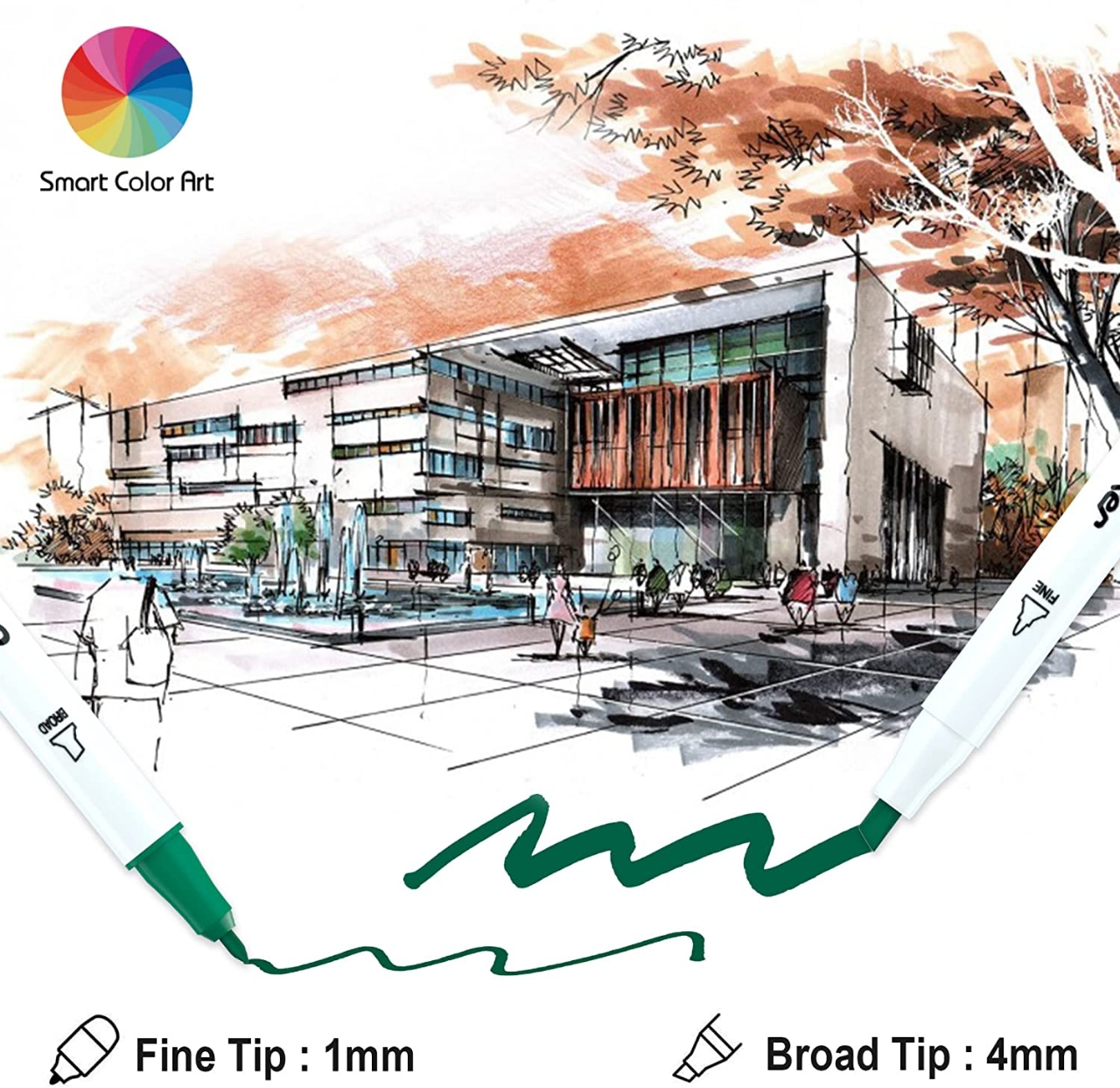 Picture of Luxor Fine Writer Pen 10 Pcs Multi Colors