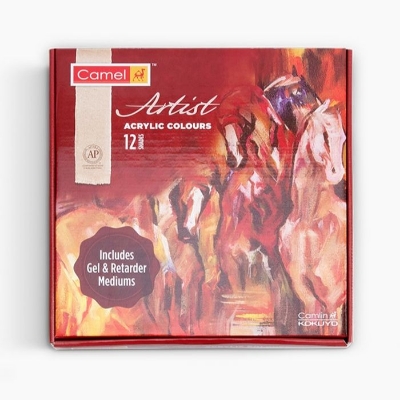 Picture of Camel Artist Acrylic Colour Set 12 Shade 40ml
