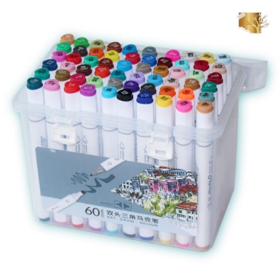 Picture of Xuetong 60 Colors Dual Tip Art Marker Set