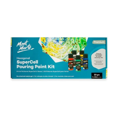 Picture of MONT MARTE Super Cell Pouring Paint Kit 23pc