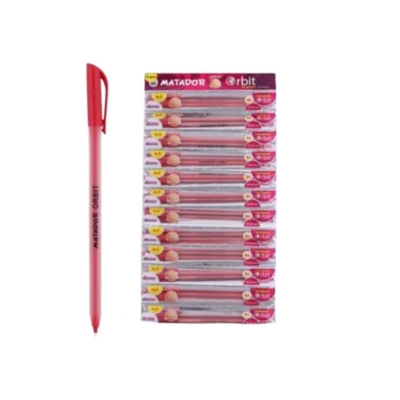 Picture of Matador Orbit Ball Pen Red 12 PC