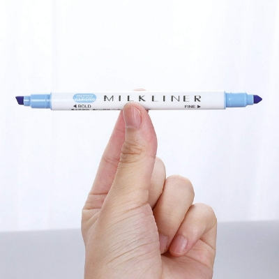 Picture of 24 Pcs Color ful Milk-Liner Highlighters Double Sided Writing for Office and School