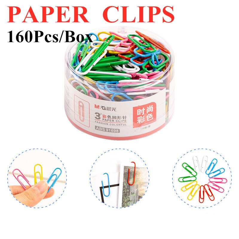 Picture of M&G ABS91698 COLORFUL METAL PAPER CLIPS