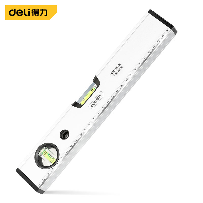 Picture of Deli DL700300C High Precision Spirit Level Measuring Instruments Aluminum Alloy Horizontal Ruler Woodworking Portable Measuring Tool