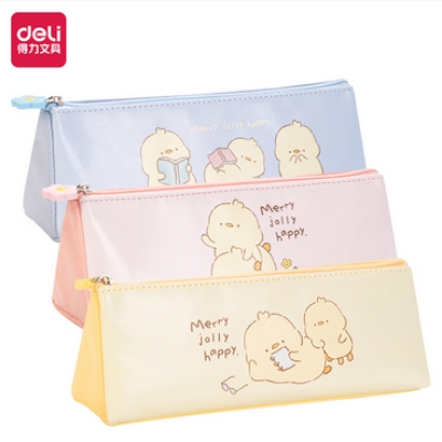 Picture of Deli 66966 Cute chicken triangular multi-purpose pencil case (mixed)