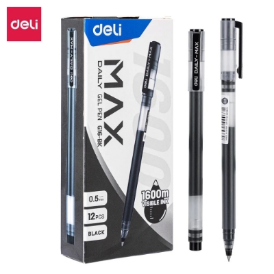 Picture of Deli EG16-BK Gel Pen 12 Pieces Black