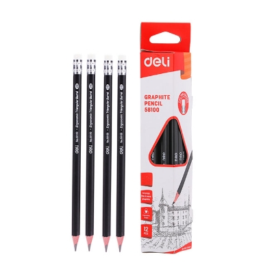 Picture of Deli	E58100 Graphite Pencil Black Pencil HB