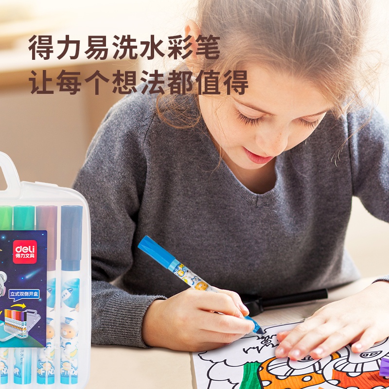 Picture of Deli 70738-24 Water Color Felt Pen