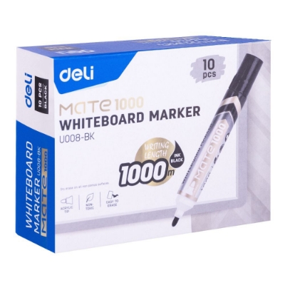 Picture of Deli EU008-BK White Board Marker 10 Pcs