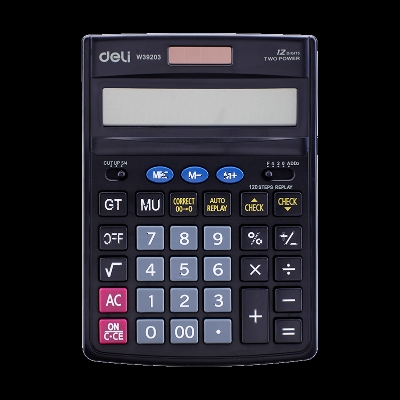 Picture of Deli E39203 Calculator 120 Check Calculator 12-digit