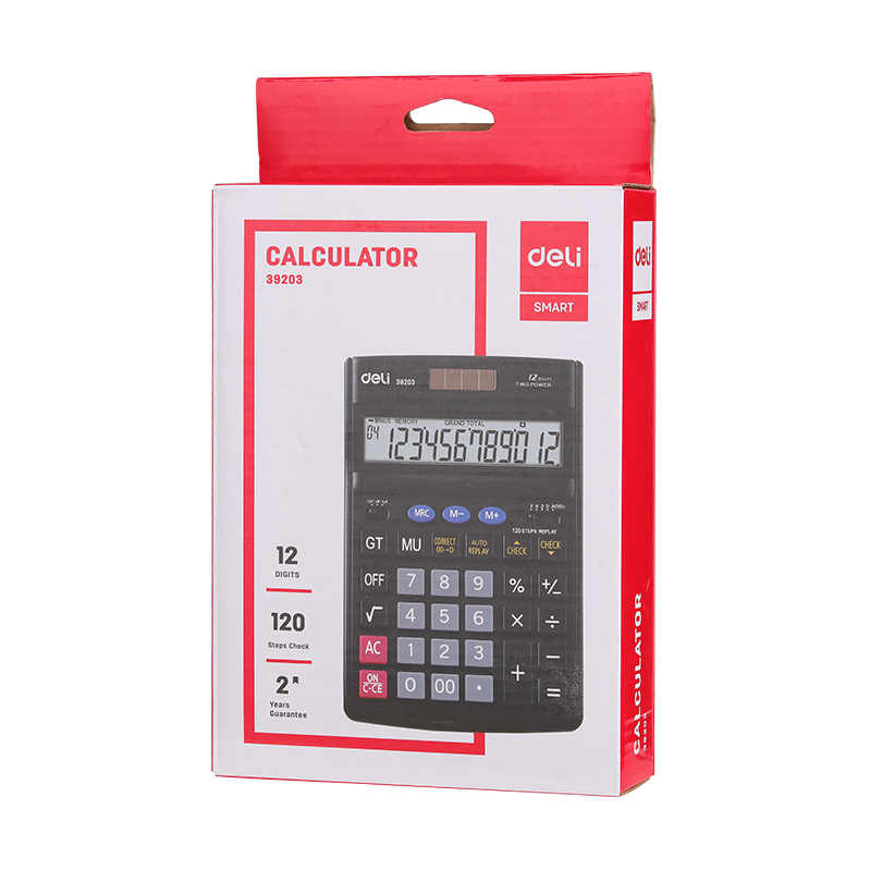 Picture of Deli E39203 Calculator 120 Check Calculator 12-digit