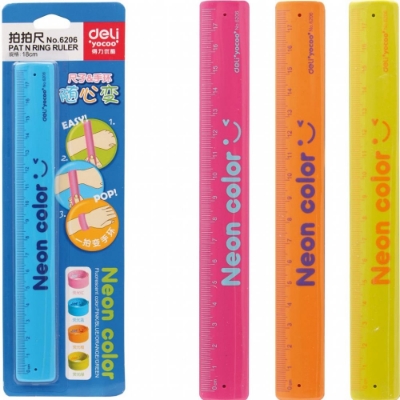 Picture of Deli E6206 Ruler 18cm Multicolor Set
