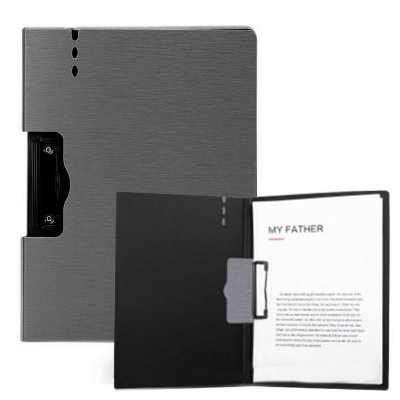 Picture of Deli 64512 PP Foam Clip Board with Cover Horizontal Dark Grey