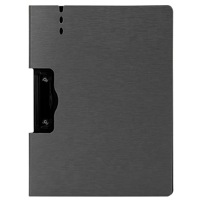 Picture of Deli 64512 PP Foam Clip Board with Cover Horizontal Dark Grey