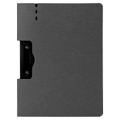 Picture of Deli 64512 PP Foam Clip Board with Cover Horizontal Dark Grey