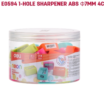 Picture of Deli	E0594 Pencil Sharpener(Assorted)  48 Pcs