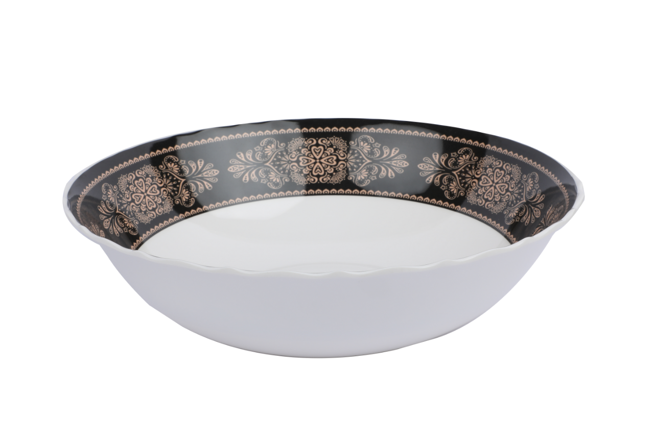 Picture of 12" Star Bowl-Black gold