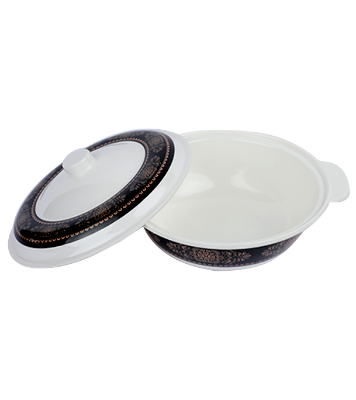 Picture of 7.5" Smart Classic Bowl with Lid-Black gold