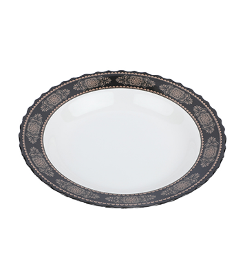 Picture of 10" Star Soup Plate-Black gold