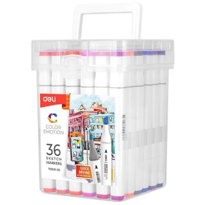 Picture of Deli	W70801-36 SKETCH MARKER 36 colors
