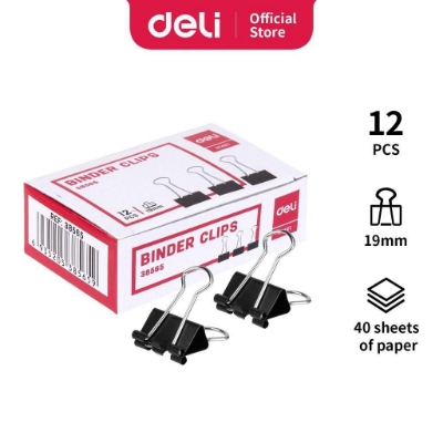 Picture of Deli	E38564 Effortless Binder Clip 19mm