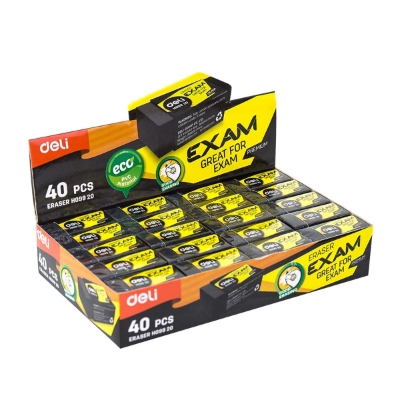 Picture of Deli	EH09920 Black Eraser small 40 Pcs