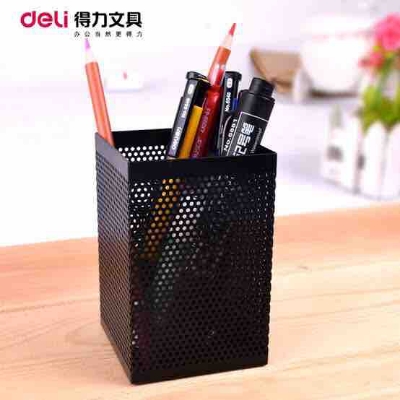 Picture of Deli E908 Square Pen Stand (Black)