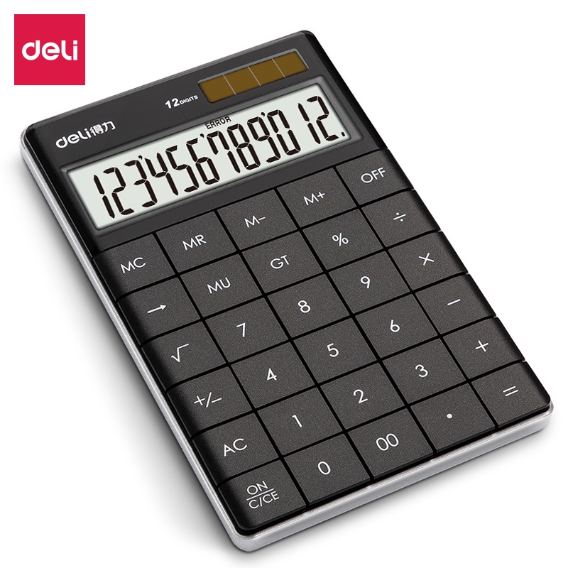 Picture of Deli	E1589P Calculator Plastic-12 digits