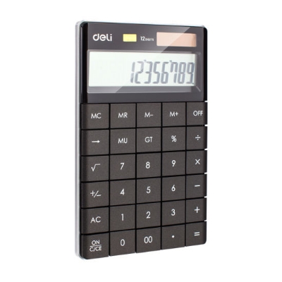 Picture of Deli	E1589 Calculator Plastic-12 digits