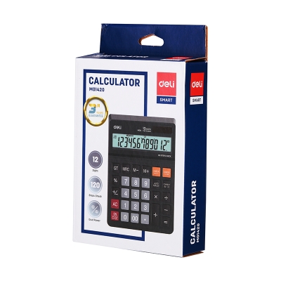 Picture of Deli	EM01420	Desk Calculator Plastic-12 Digits