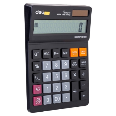 Picture of Deli	EM01420	Desk Calculator Plastic-12 Digits