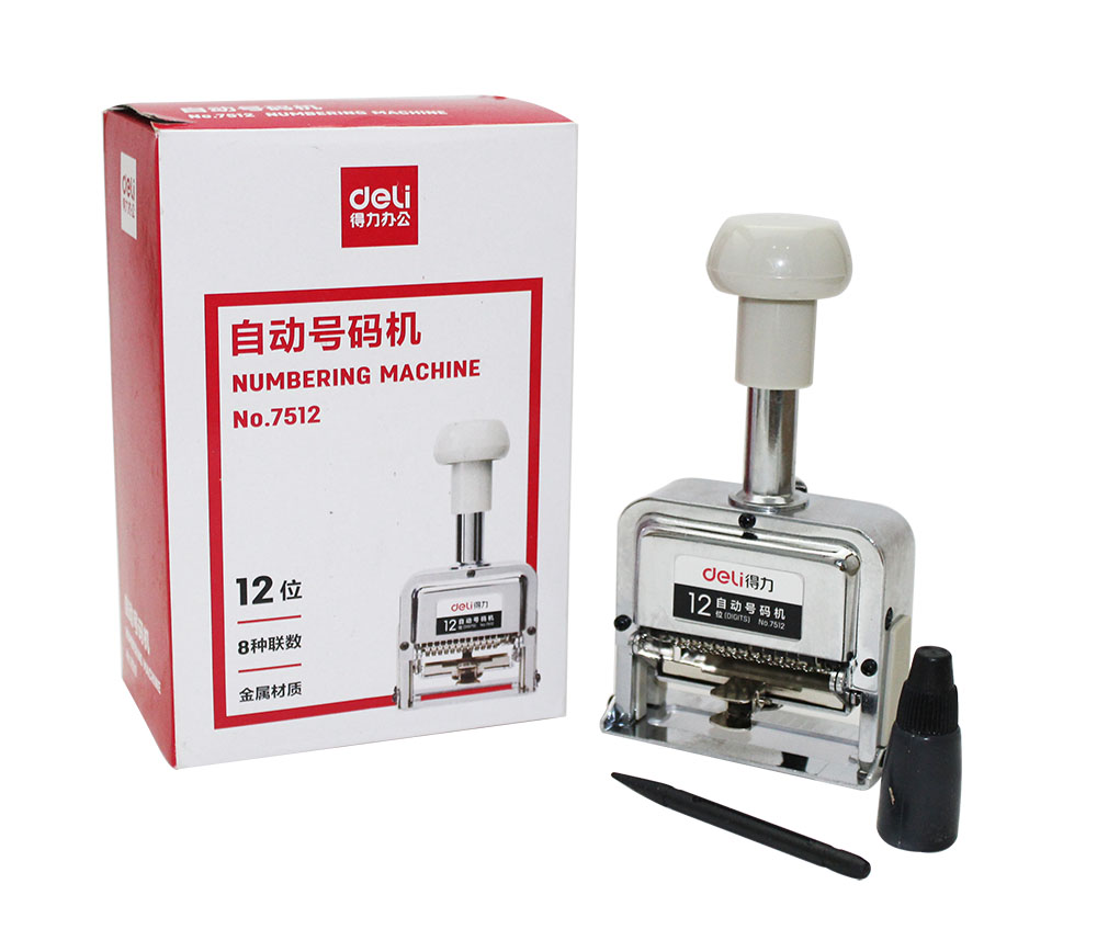 Picture of Deli 7512 Auto Numbering Machine 12Digits