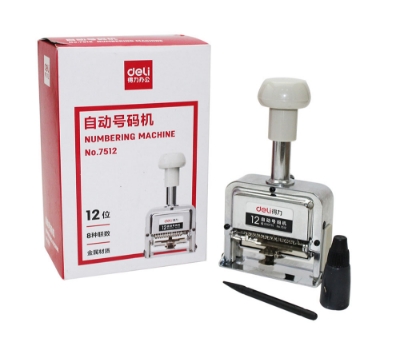 Picture of Deli 7512 Auto Numbering Machine 12Digits