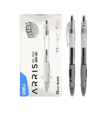 Picture of Deli EG09-BK Retractable Gel Pen 0.5mm (Black)