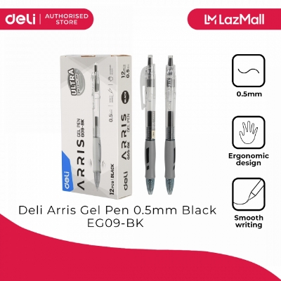Picture of Deli EG09-BK Retractable Gel Pen 0.5mm (Black)