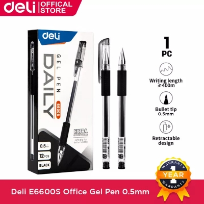 Picture of Deli E6600S Gel Pen Black 0.5mm