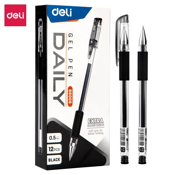 Picture of Deli E6600S Gel Pen Black 0.5mm