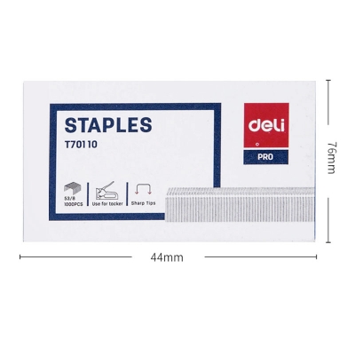 Picture of Deli ET70110 Tacker Staples 53/8 1000 pcs per box