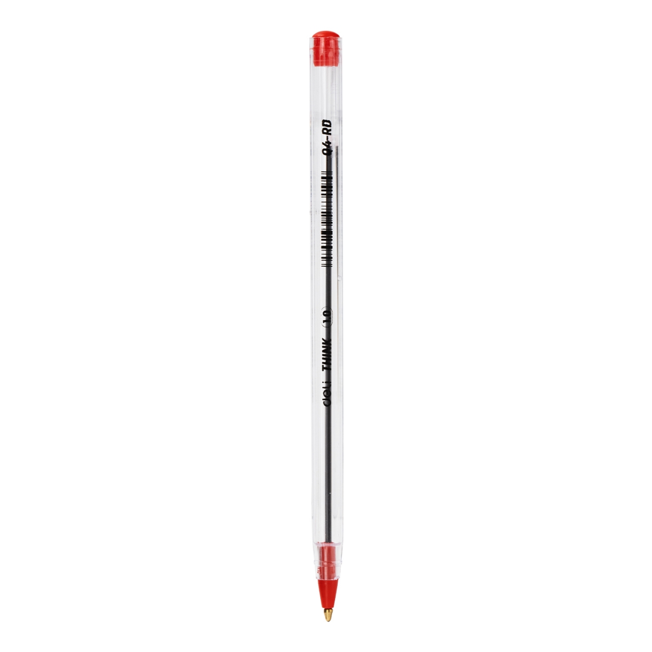 Picture of Deli Think Q4-RD Ball Pen Red 50 Pcs BOX