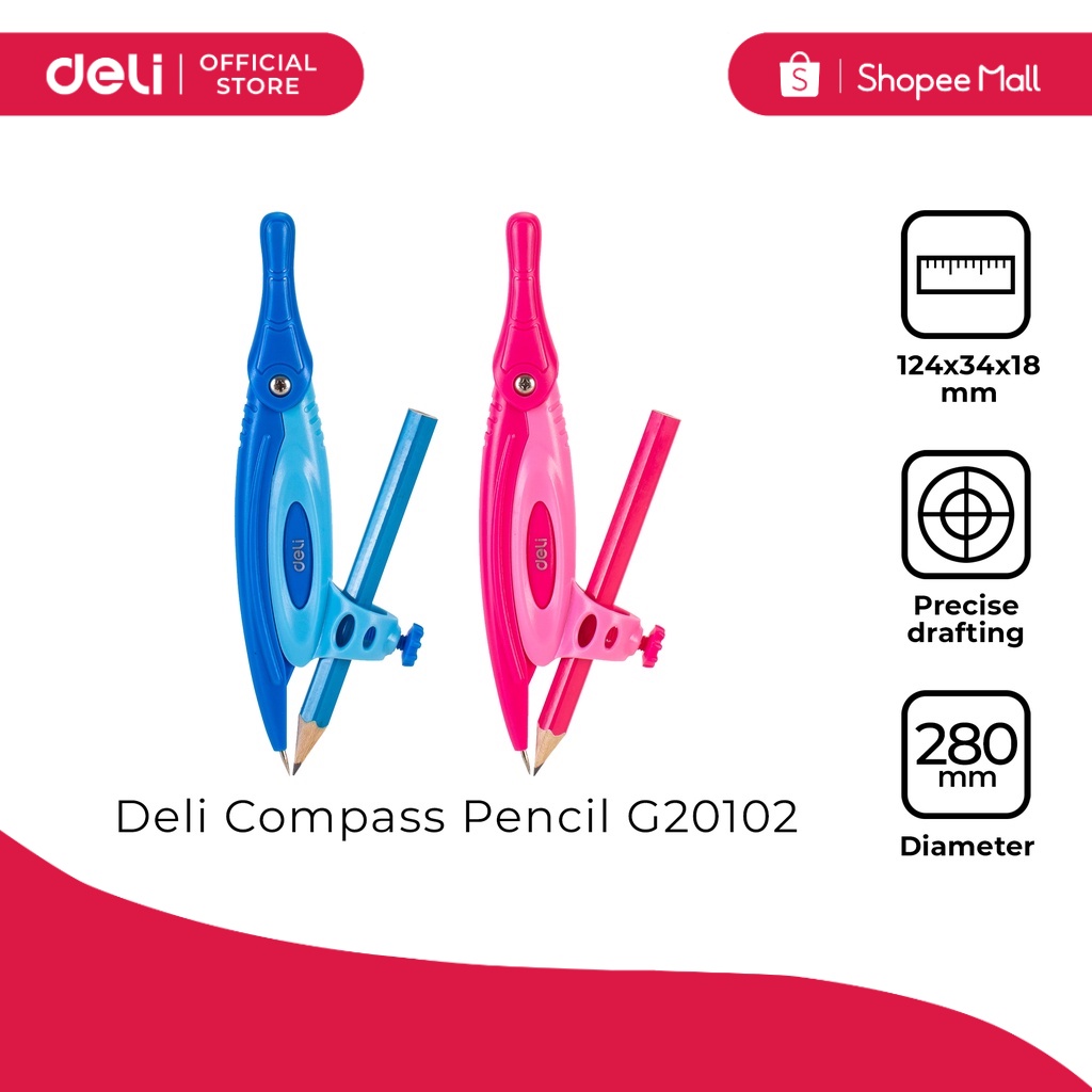 Picture of Deli EG20102 Compass with Pencil