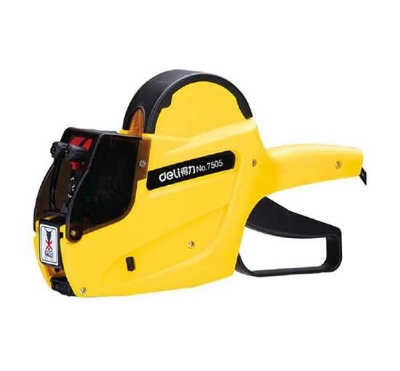 Picture of Deli 7505 2 Line Price Label Gun 10 Digits Yellow
