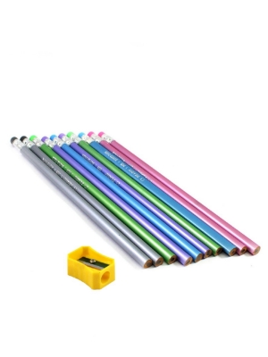 Picture of C3 Pearly Rubber Tipped Graphite Pencils HB