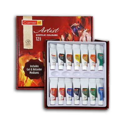 Picture of Camel Artist Acrylic Colour Set 40ml ,12 Shades