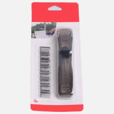 Picture of Staple Metal Clip Push Hand Paper Clipper with Refill