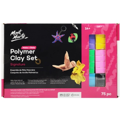 Picture of Mont Marte Make n Bake Polymer Clay Set 75pc
