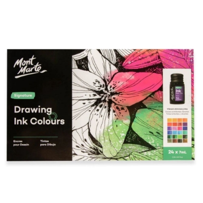 Picture of Mont Marte Signature Drawing Ink Set 24pc x 7ml